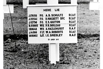 Original grave marker for the Roberts crew.